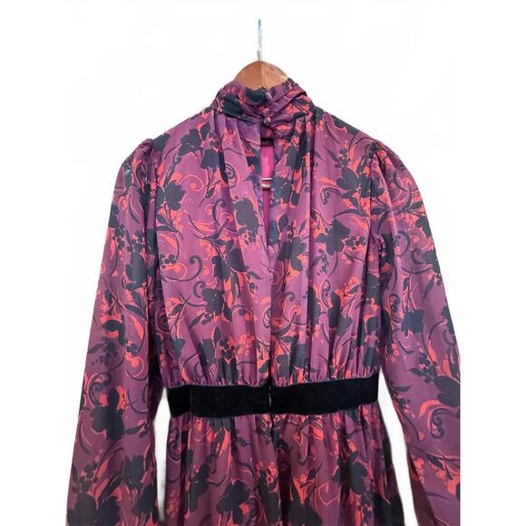 LTD Brooke Flowing Red & Black Maxi Dress - Picture 7 of 15